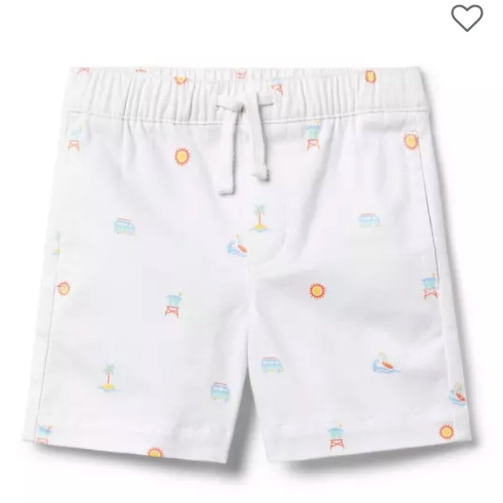 Janie and Jack - Surf Icon Twill Pull-On Short - 18-24m - Worn once